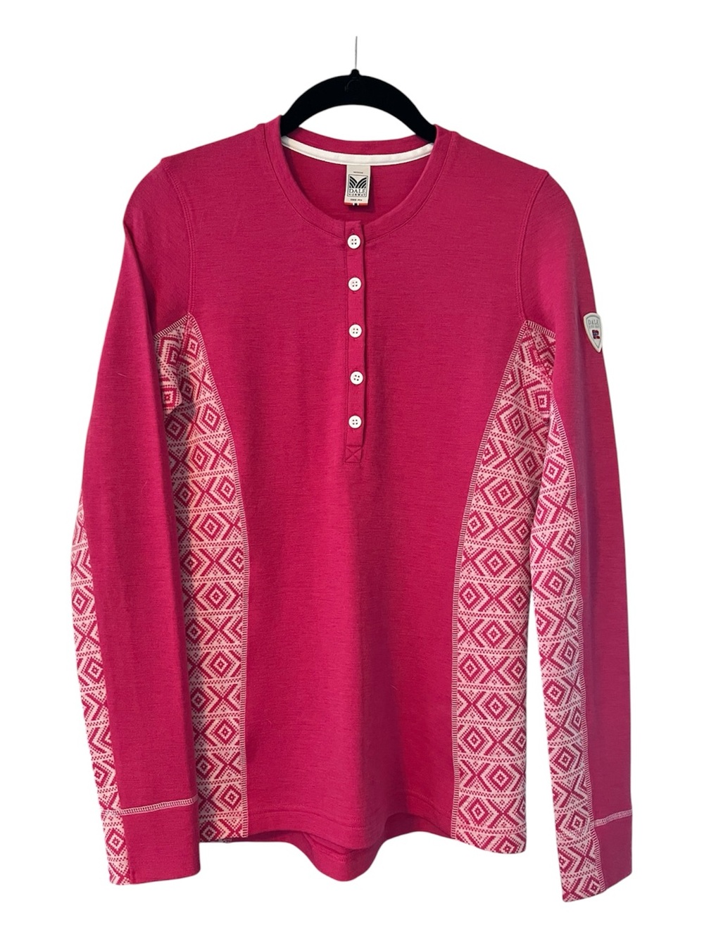Dale of Norway Bykle Sweater Henley Top Size Medium